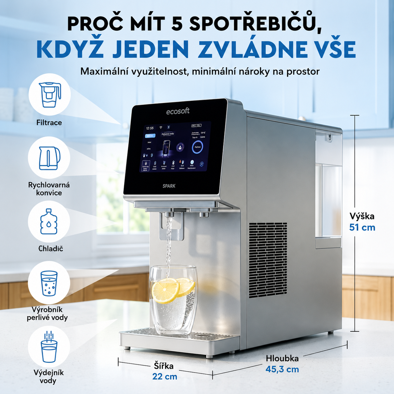 Výdajník vody SPARK HCAS s reverznou osmózou